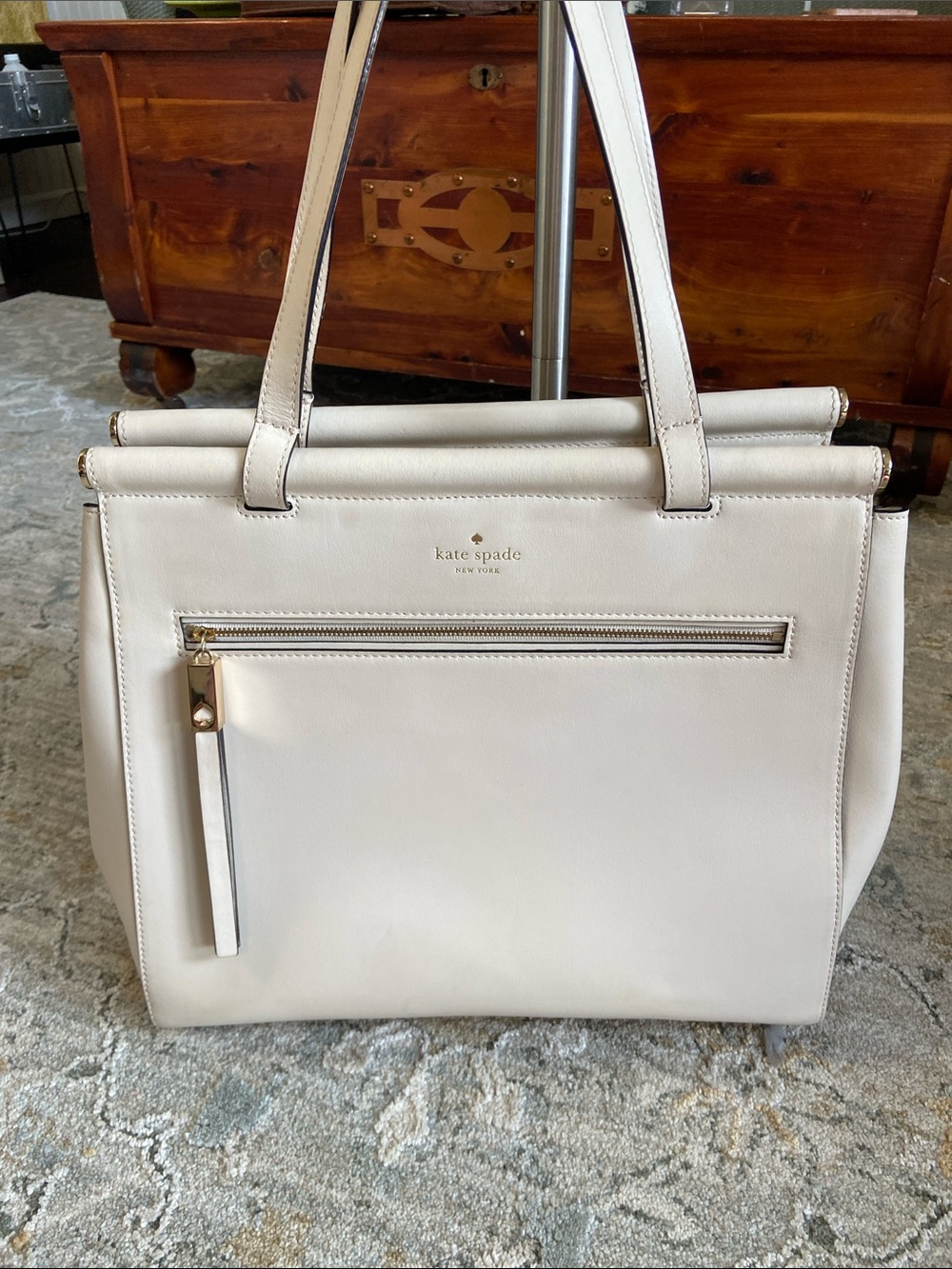 kate spade 2015 Royal Place Cherish Leather Shoulder Tote (WKRU3306)